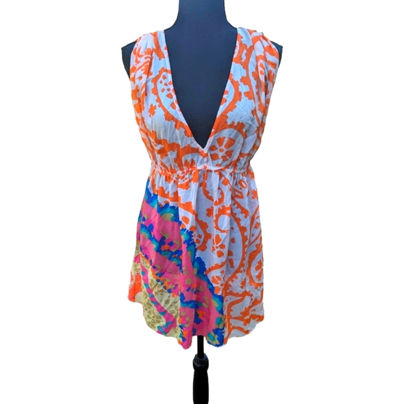 Tibi Silk Dress Beach Cover up Vacation Cruise Dress in Sz Small - Picture 1 of 16